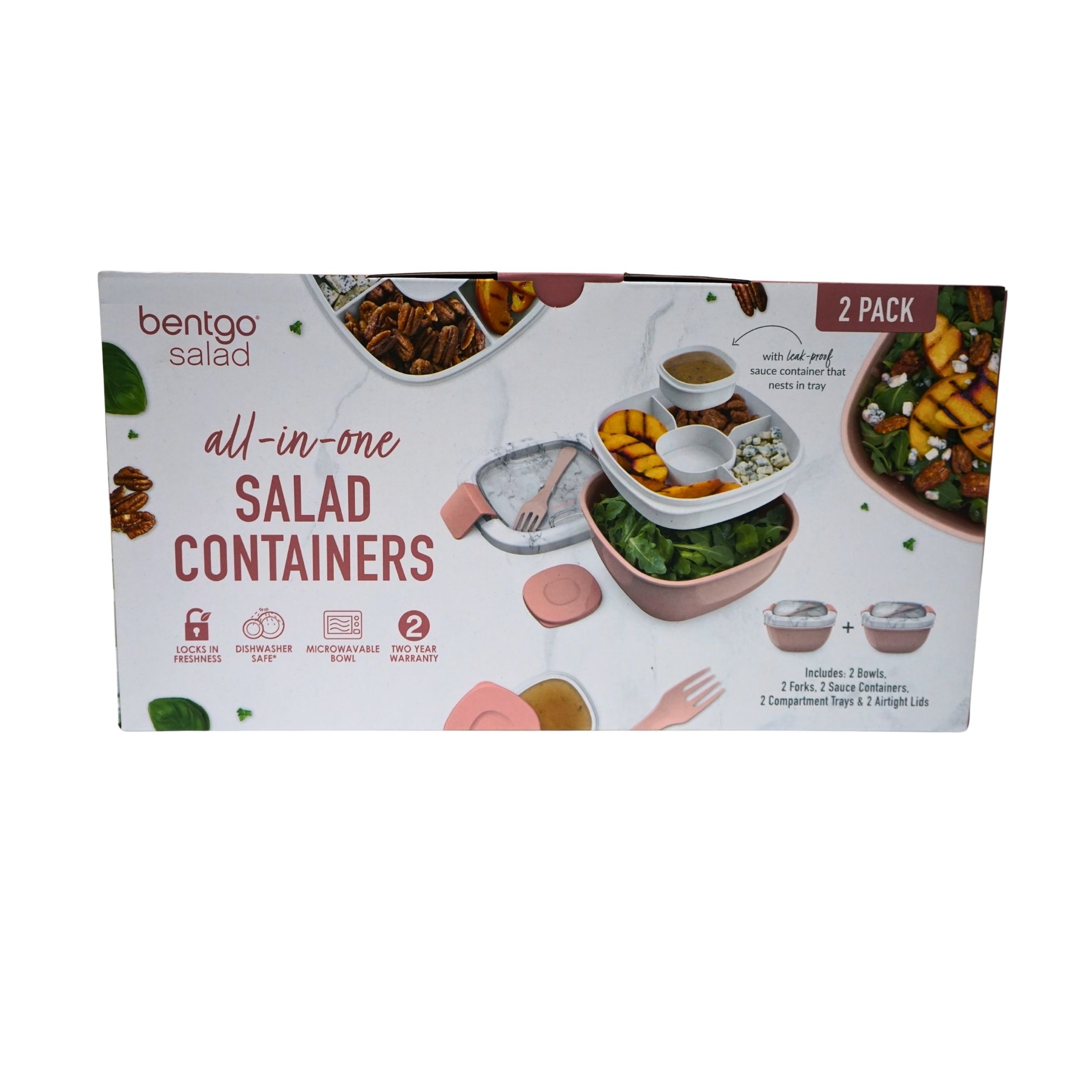 Bentgo Salad All-in-One XL Salad Containers 2pc Bentgo Salad All-in-One XL Salad Containers 2pc